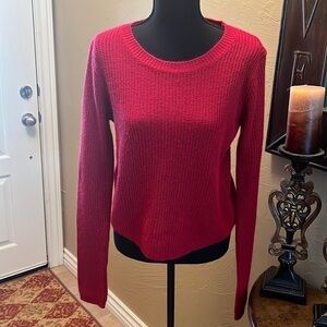 🛍️Fashion Nova “Red Cropped Sweater” Size Med